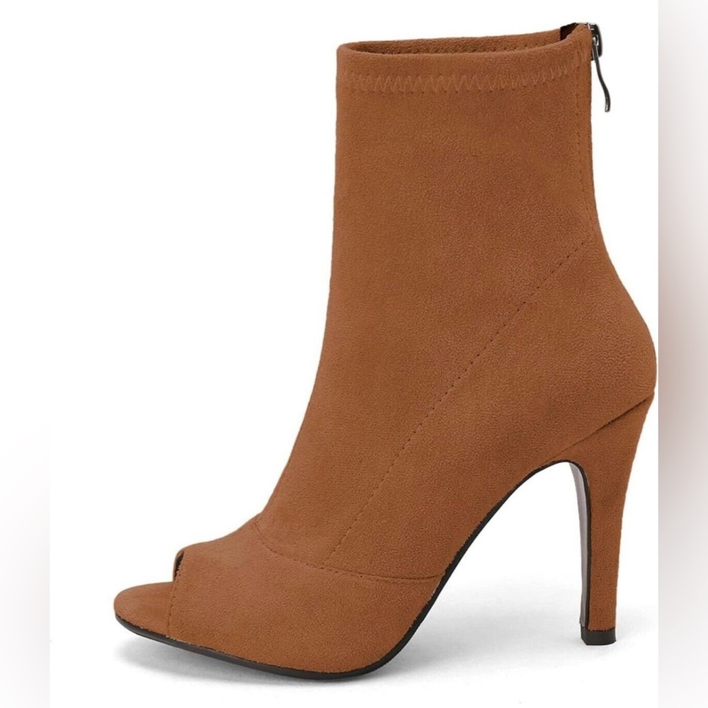 SHEMEE Women's Peep Toe High Heels Ankle Boots SZ 8.5 New - Picture 6 of 11